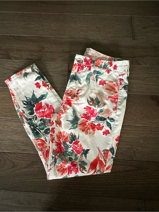 Jen7 Denim - Skinny Floral Print Jeans